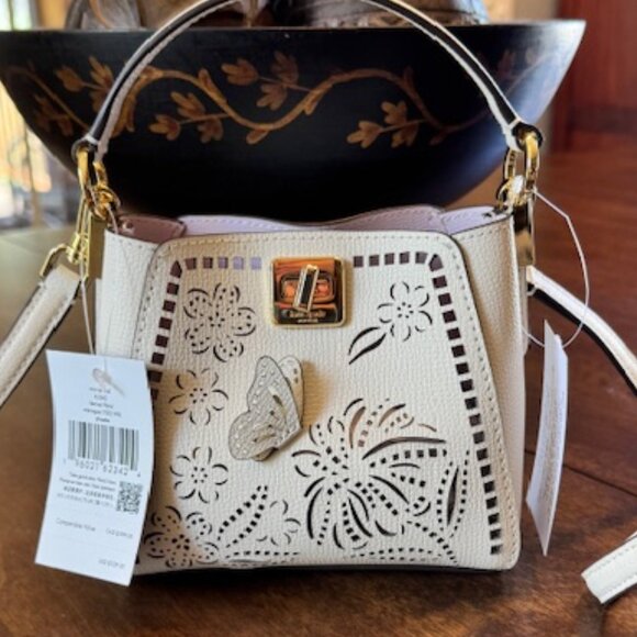 Kate Spade Phoebe Perforated Mini Top Handle Crossbody Butterfly Purse K… - Picture 1 of 7
